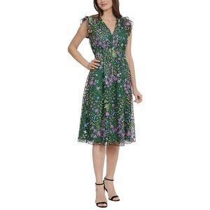 Maggy London Womens  Midi Dress, Green
